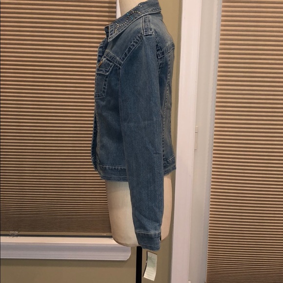 NWT V Cristina Studded Denim Jacket - Picture 3 of 7